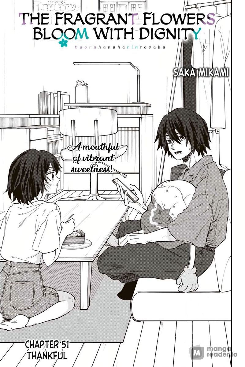 Kaoru Hana wa Rin to Saku, Chapter 51 image 01